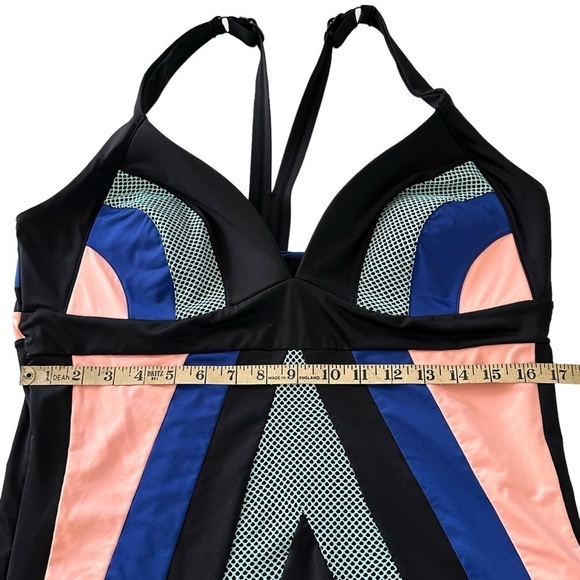 CITY CHIC COLOR BLOCK ONE PIECE SWIMSUIT SIZE MEDIUM/18 - Picture 12 of 16